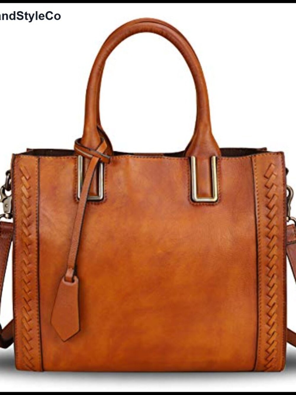 Genuine Leather Satchel Handbag Vintage Handmade Shoulder Bag Tote Purse